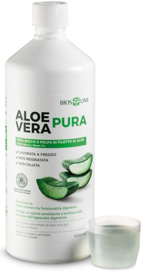 BIOSLINE ALOE VERA SUCCO POLPA 1 LITRO - BIOSLINE ALOE VERA SUCCO POLPA 1 LITRO