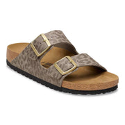 BIRKENSTOCK ARIZONA LEO GRAY TAUPE SYNTHETICS 37