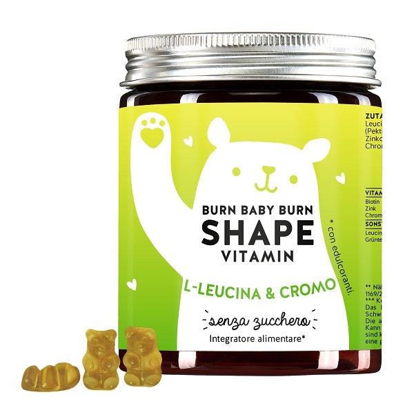 BEARS WITH BENEFITS Burn Baby Burn Shape L-Leucina & Cromo 45 Orsetti Gommosi - BEARS WITH BENEFITS Burn Baby Burn Shape L-Leucina & Cromo 45 Orsetti Gommosi
