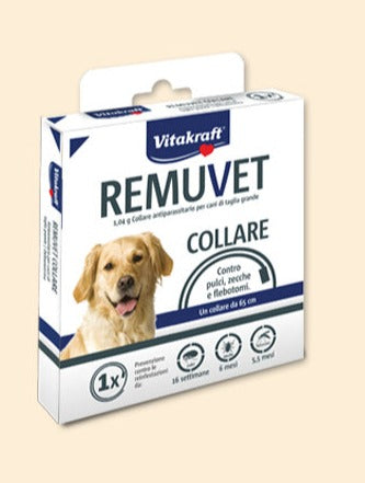 Remuvet collare antiparassitario per cani di taglia grande da 26 g - Remuvet collare antiparassitario per cani di taglia grande da 26 g