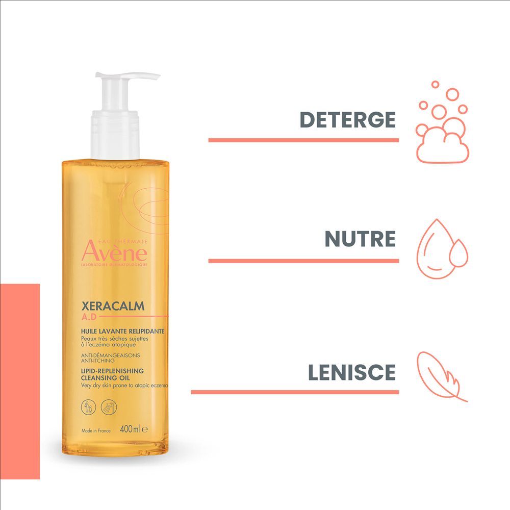 Eau Thermale Avène Xeracalm A.D. Olio Detergente Liporestitutivo 400 ml