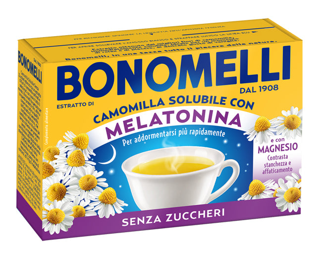 CAMOMILLA SOLUBILE MELATONINA MAGNESIO 16 BUSTINE - CAMOMILLA SOLUBILE MELATONINA MAGNESIO 16 BUSTINE