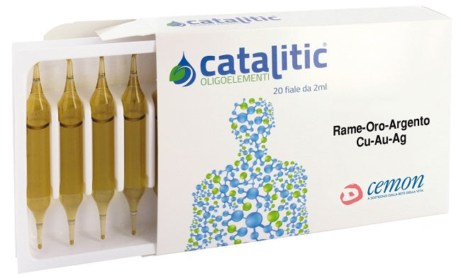 CATALITIC OLIGOELEMENTI RAME ORO ARGENTO CU-AU-AG 20 AMPOLLE - CATALITIC OLIGOELEMENTI RAME ORO ARGENTO CU-AU-AG 20 AMPOLLE