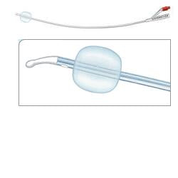 CATETERE FOLEY IN SILICONE PER ADULTI BRILLANT PLUS 2 VIE SENZA SCANALATURE CH16 LUNGHEZZA 41 CM PALLONCINO 10 ML PUNTATIEMANN 2 FORI 1 PEZZO