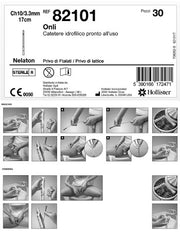 CATETERE IDROFILICO ONLI 17 CM CH 10 30 PEZZI