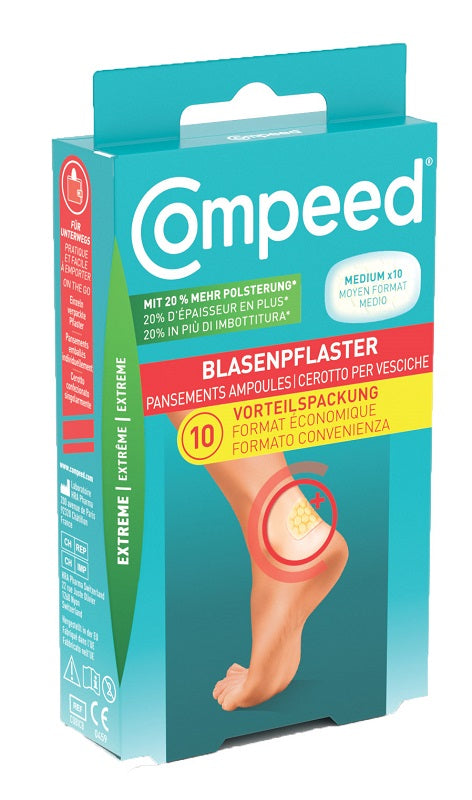 CEROTTI COMPEED PER VESCICHE MEDIO EXTREME 10 PEZZI - CEROTTI COMPEED PER VESCICHE MEDIO EXTREME 10 PEZZI