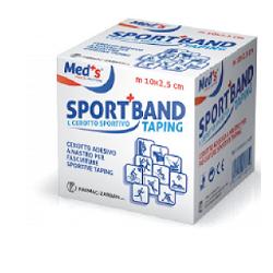 CEROTTO MEDS TELA BIANCA SPORTIVO 1000X2,5 CM