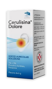 CERULISINA DOLORE, 1% + 5% GOCCE AURICOLARI, SOLUZIONE FLACONE 6 G