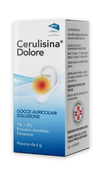 CERULISINA DOLORE, 1% + 5% GOCCE AURICOLARI, SOLUZIONE FLACONE 6 G