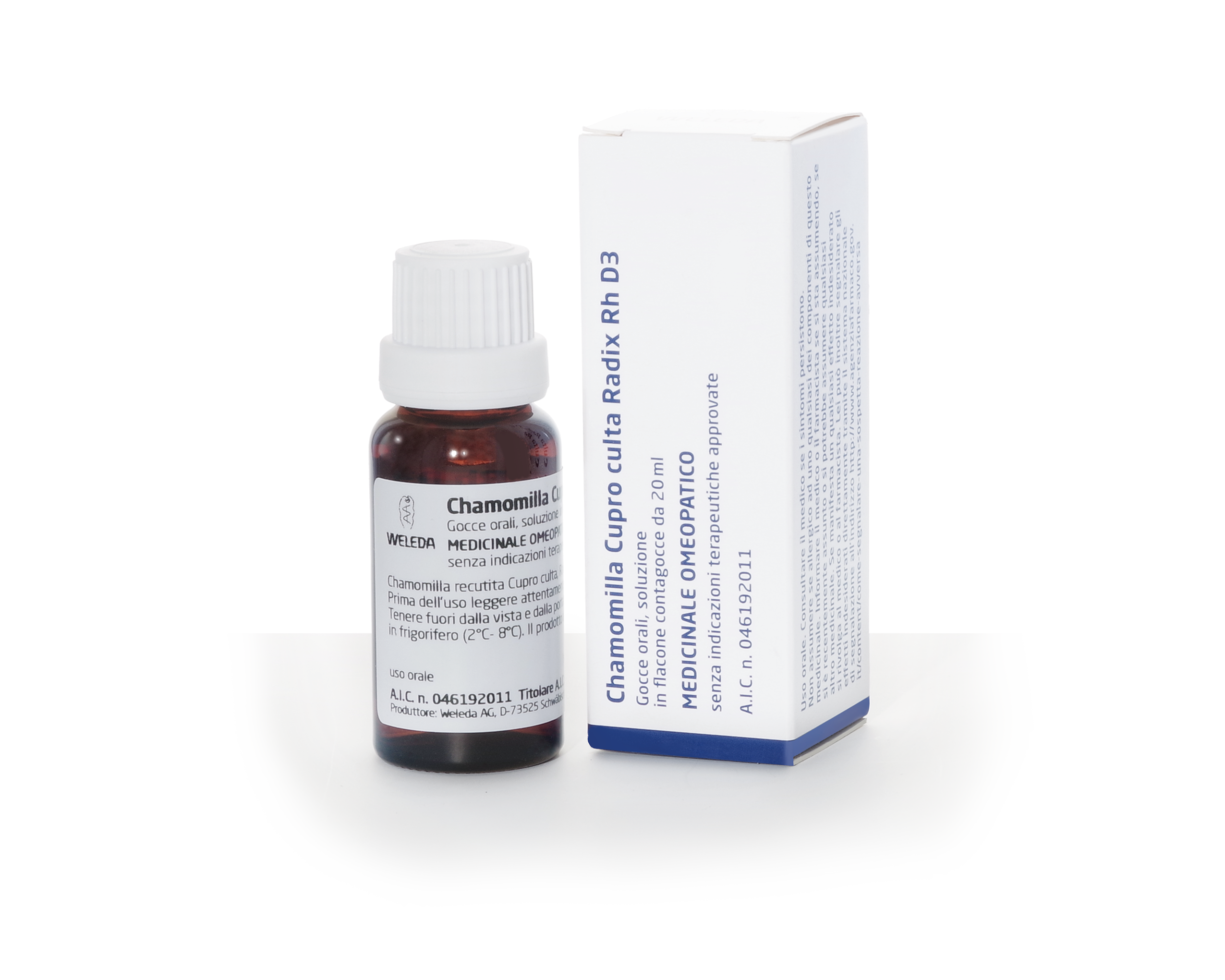 CHAMOMILLA CUPRO CULTA RADIX RH*orale gtt 3 DH 20 ml