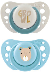 CHICCO SUCCHIETTI AIR AZZURRO SILICONE 2-6 MESI 2 PEZZI