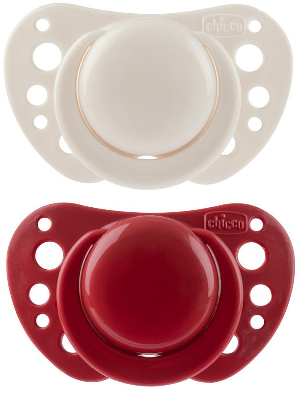 CHICCO SUCCHIETTI AIR ROSSO SILICONE 6-16 MESI 2 PEZZI - CHICCO SUCCHIETTI AIR ROSSO SILICONE 6-16 MESI 2 PEZZI