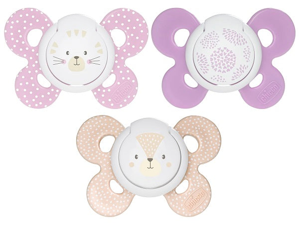 CHICCO SUCCHIETTO COMFORT GIRL IN SILICONE 6-16 MESI 2 PEZZI - CHICCO SUCCHIETTO COMFORT GIRL IN SILICONE 6-16 MESI 2 PEZZI
