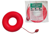 CIAMBELLA GONFIABILE PER INVALIDI IN GOMMA ROSSA TEAM DELUXECON POMPA 40CM DIAMETRO
