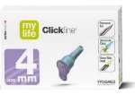 CLICKFINE AGO EXTRA THIN WALL PER PENNA INSULINA GAUGE32 LUNGHEZZA 4 MM PUNTA A DIAMANTE 6 FACCE 100 PEZZI