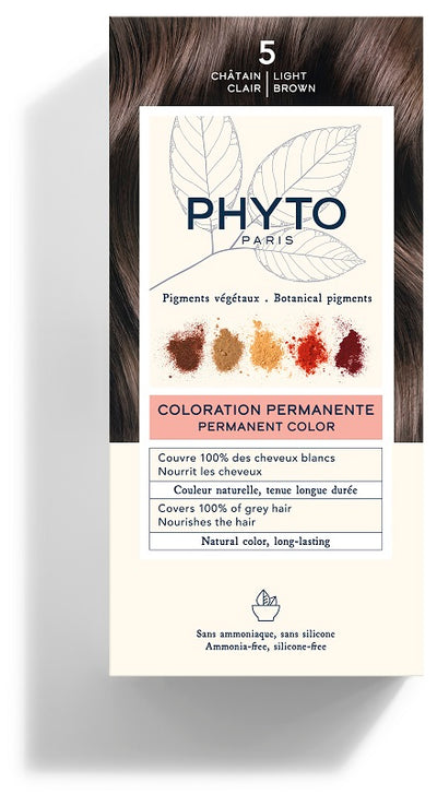 COLOR KIT 5 CASTANO CHIARO LATTE RIVELATORE 50 ML + CREMA COLORANTE 50 ML + MASCHERA PROTETTIVA COLORE 12 ML + GUANTI