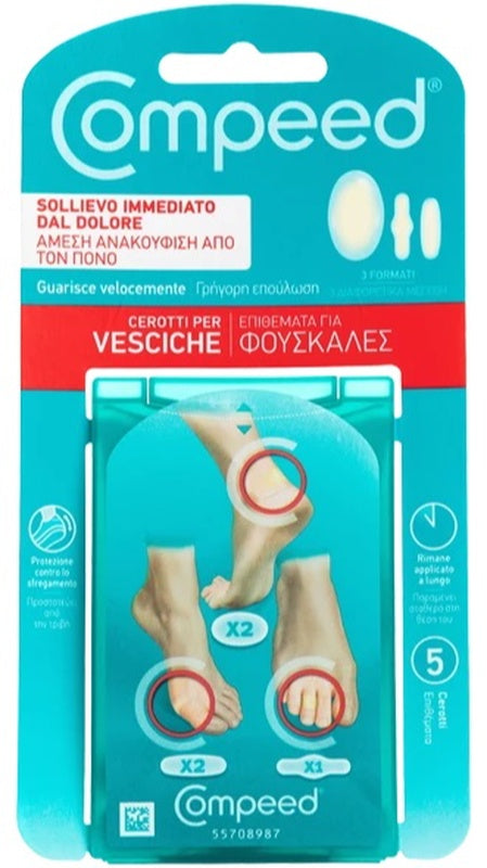 Compeed Cerotti Per Vesciche Misto 5 Pezzi - Compeed Cerotti Per Vesciche Misto 5 Pezzi