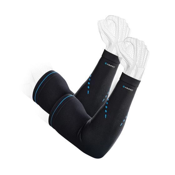 COMPEX ACTIV' ARM SLEEVES Misura L  Manicotti compressivi per protezione durante lo sport - COMPEX ACTIV' ARM SLEEVES Misura L  Manicotti compressivi per protezione durante lo sport