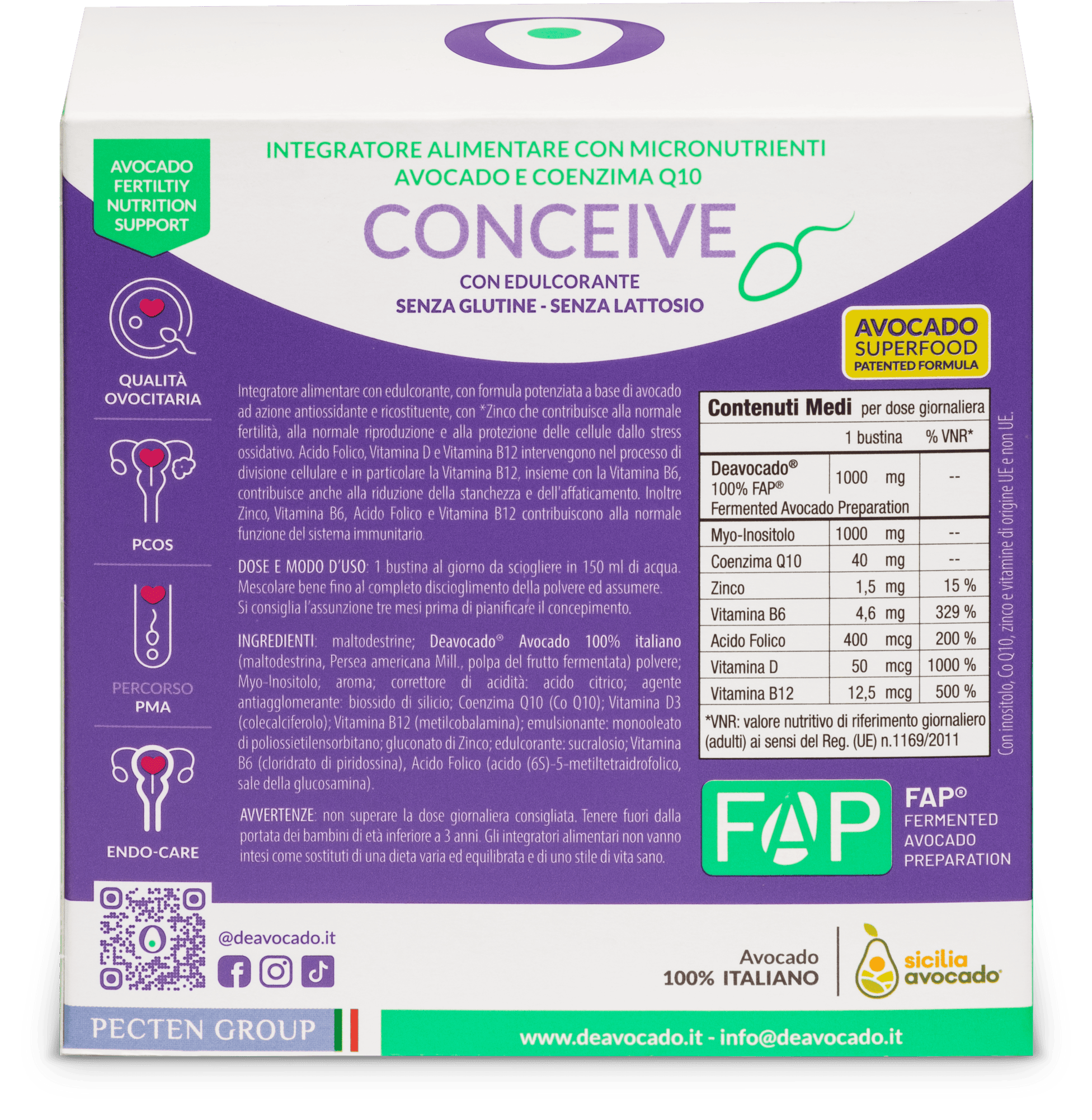 Deavocado Conceive Intensive Support 30 Buste 150g