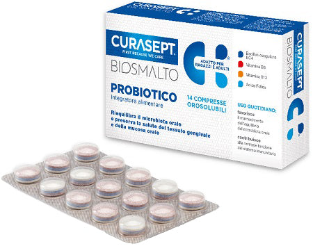 CURASEPT BIOSMALTO PROBIOTICO 14 COMPRESSE - CURASEPT BIOSMALTO PROBIOTICO 14 COMPRESSE