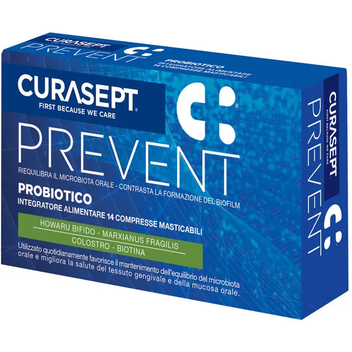 Curasept Prevent Probiotico 14 Compresse Masticabili - Curasept Prevent Probiotico 14 Compresse Masticabili