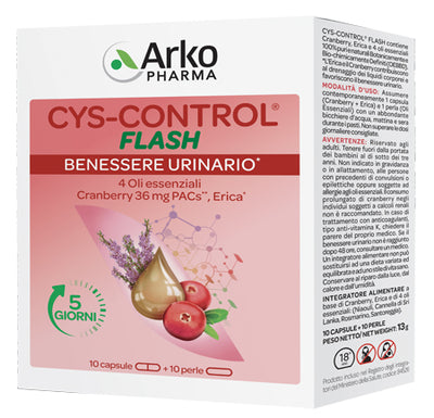CYS-CONTROL FLASH 20 CAPSULE