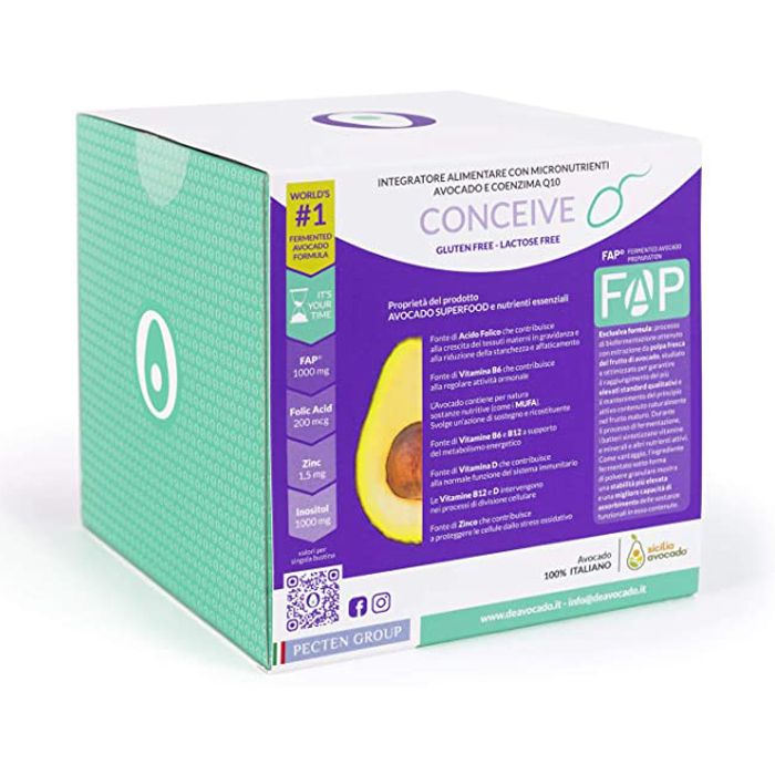 Deavocado Conceive integratore fertilità femminile 30 bustine - Deavocado Conceive integratore fertilità femminile 30 bustine