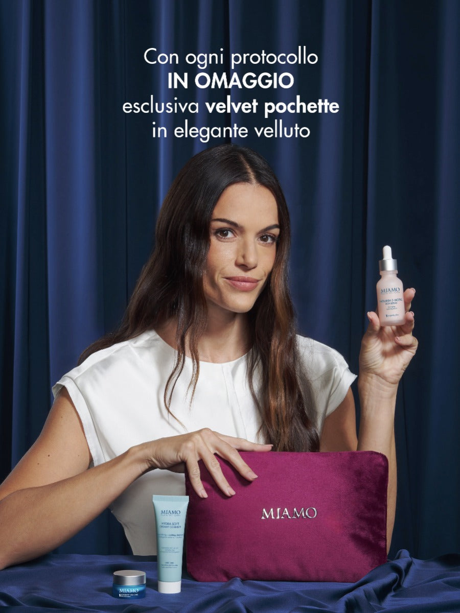 MIAMO PROTOCOLLO DEEP NOURISH COFANETTO XMAS 2026 NOURISH 3BIOTICH RICH SERUM 30ML+HDYRA SOFT CREAMY CLEANSER 50ML+LONGEVITY CELL CARE DEEP BALM CREAM 10ML
