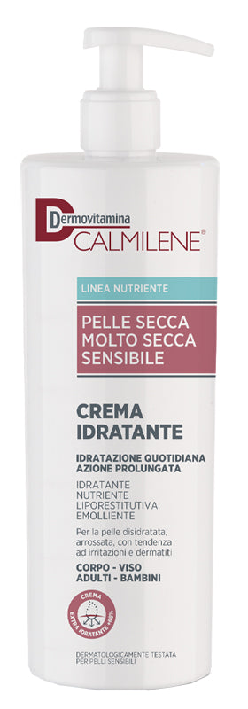 DERMOVITAMINA CALMILENE CREMA IDRATANTE PER PELLE SECCA, MOLTO SECCA O SENSIBILE 500 ML - DERMOVITAMINA CALMILENE CREMA IDRATANTE PER PELLE SECCA, MOLTO SECCA O SENSIBILE 500 ML