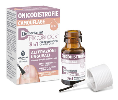 DERMOVITAMINA MICOBLOCK 3 IN 1 ONICODISTROFIE CAMOUFLAGE 8 ML NUDE