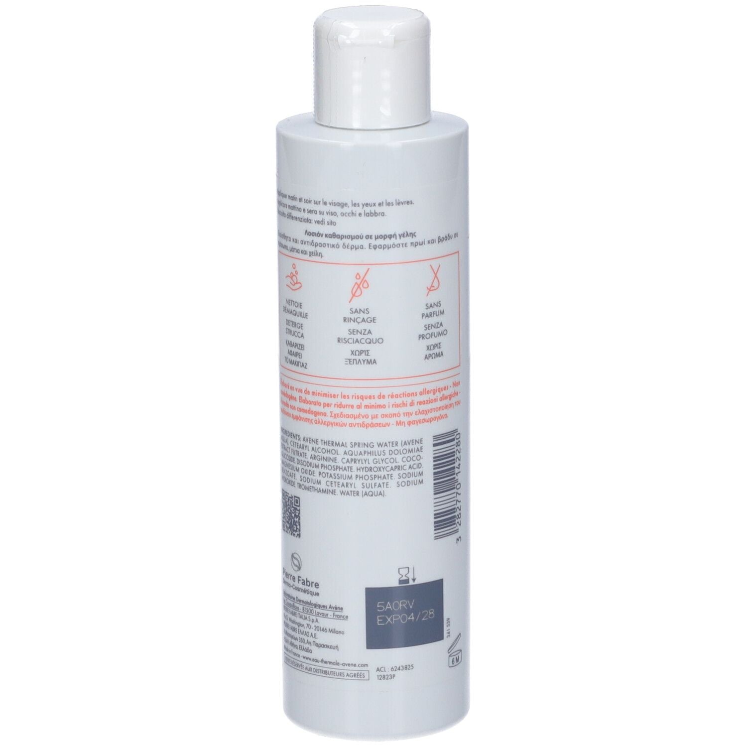 Eau Thermale Avène Tolerance Lozione Detergente In Gel 200 ml