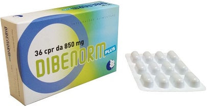 DIBENORM PLUS 36 COMPRESSE 850 MG - DIBENORM PLUS 36 COMPRESSE 850 MG