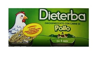DIETERBA OMOGENEIZZATO POLLO 3 PEZZI 80 G - DIETERBA OMOGENEIZZATO POLLO 3 PEZZI 80 G