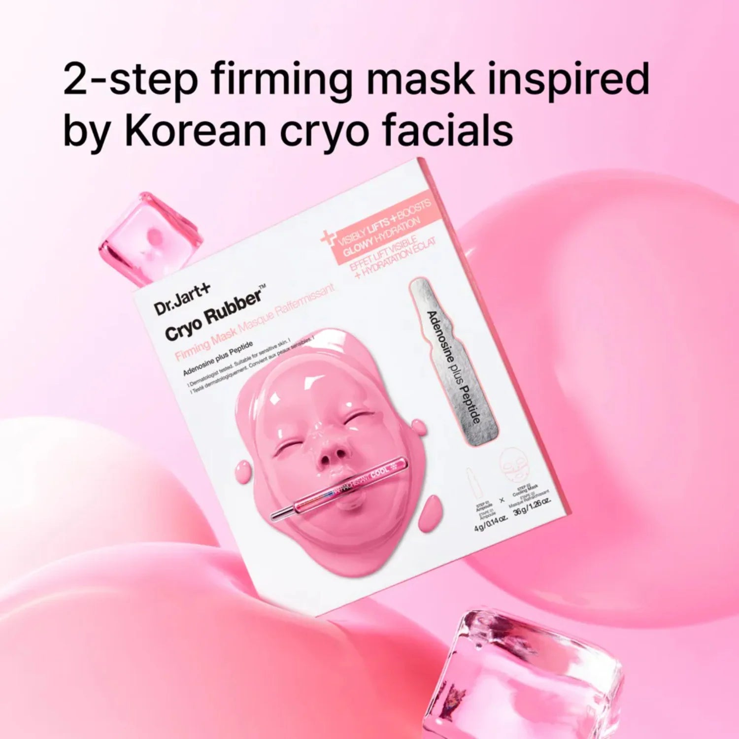 Dr.Jart+ Cryo Rubber Firming Mask | Maschera Hydrogel Adenosina Peptidi | 1 Pezzo
