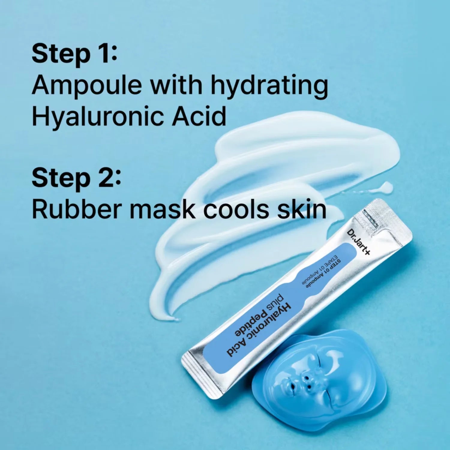 Dr.Jart+ Cryo Rubber Moisturizing Mask | Maschera Hydrogel Acido Ialuronico Peptidi | 1 Pezzo