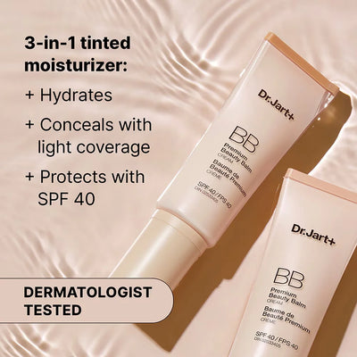 DR JART+ BB Premium Beauty Balm Spf50 40ml - Crema Idratante Colorata 03 Medium Tan
