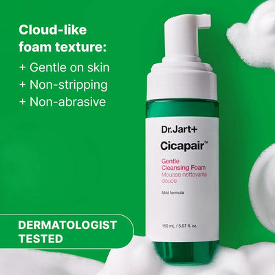 DR JART+ Cicapair Gentle Cleansing Foam - Schiuma Detergente Viso Anti-Rossori 150ml