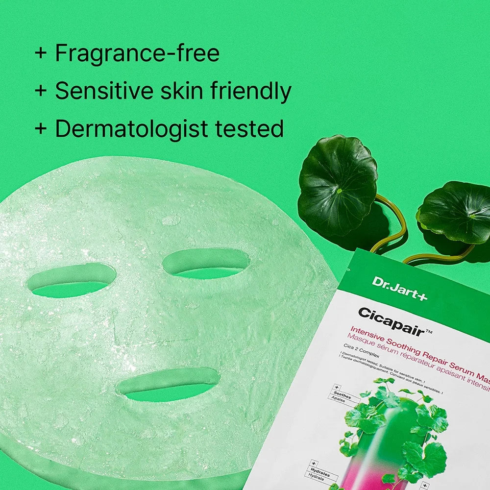 DR JART+ Cicapair Intensive Soothing Repair Serum - Maschera Viso In Tessuto Antirossori