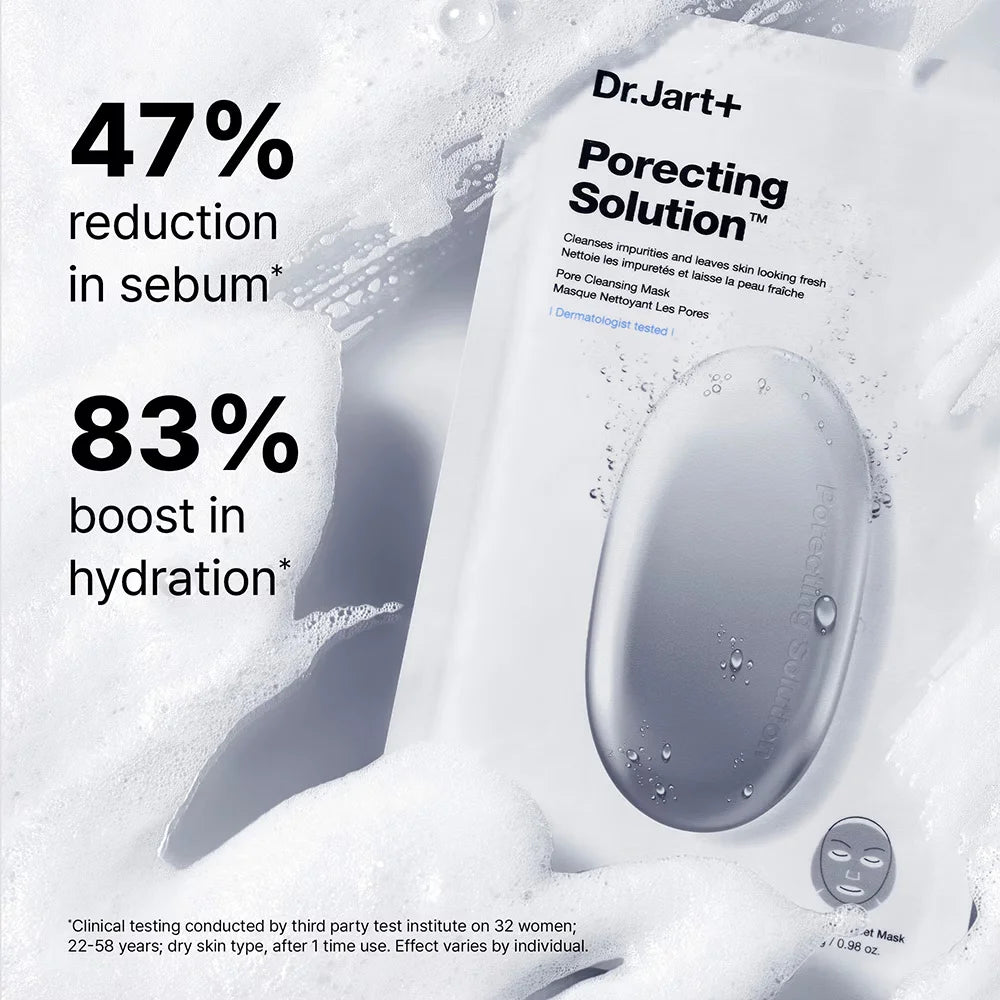 DR JART+ Dermask Porecting Solution Face Mask - Maschera Viso Al Carbone - DR JART+ Dermask Porecting Solution Face Mask - Maschera Viso Al Carbone