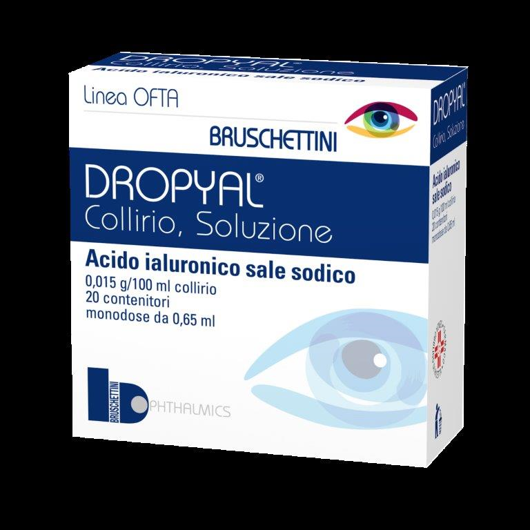 DROPYAL*20 monodosi collirio 0,65 ml 0,015 g/100 ml - DROPYAL*20 monodosi collirio 0,65 ml 0,015 g/100 ml