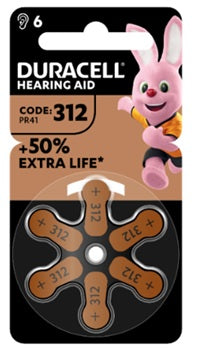 DURACELL EASY TAB 312 MARRONE BATTERIA PER APPARECCHIO ACUSTICO 6 PEZZI - DURACELL EASY TAB 312 MARRONE BATTERIA PER APPARECCHIO ACUSTICO 6 PEZZI