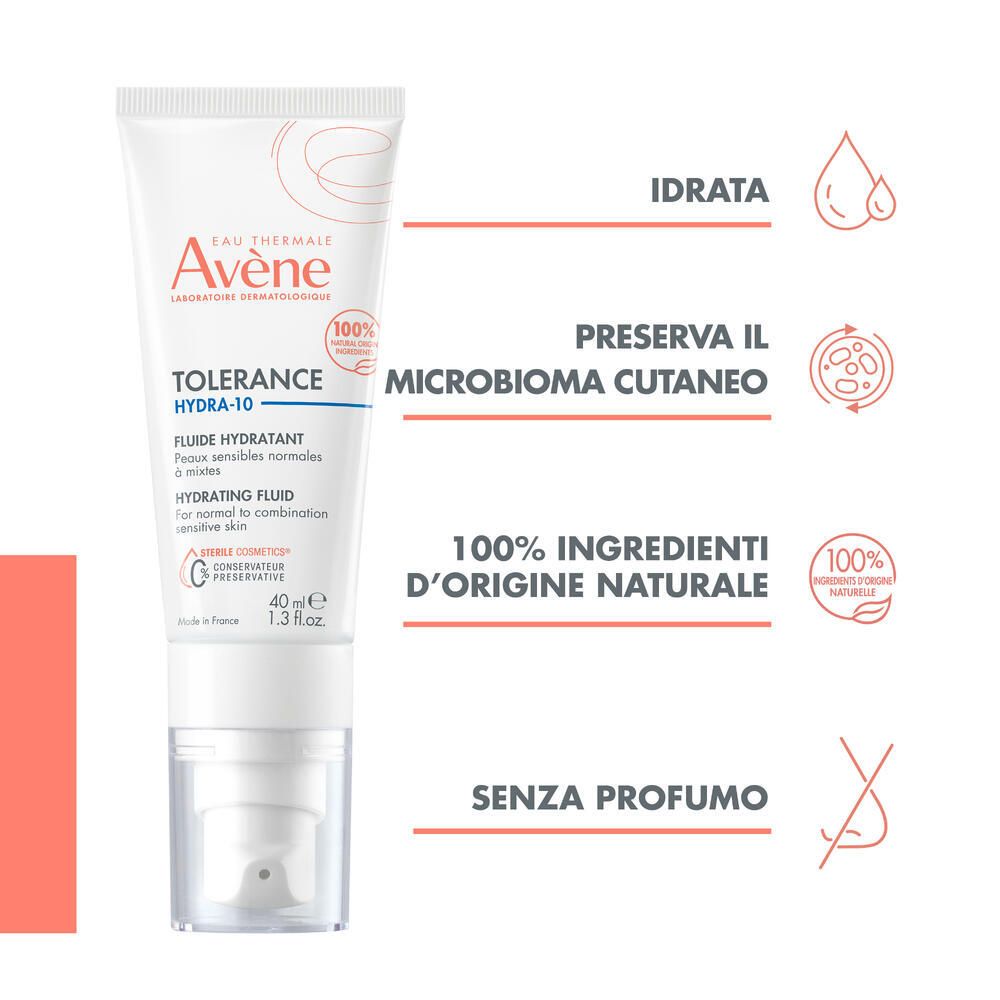 Eau Thermale Avène Tolerance Hydra 10 Fluido Idratante 40 ml