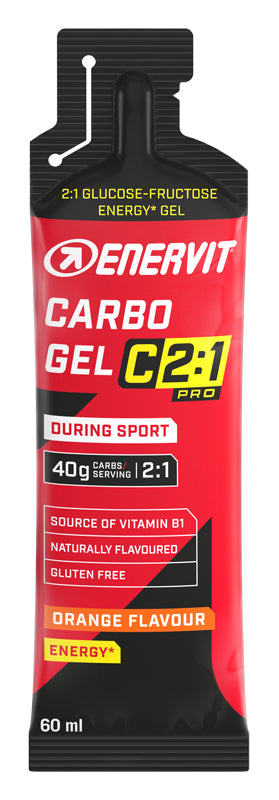 Enervit Carbo Gel C2:1 Pro Gel Energetico 60ml Gusto Arancia