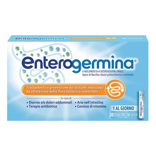 ENTEROGERMINA 4 MILIARDI / 5 ML SOSPENSIONE ORALE - 20 Flaconcini