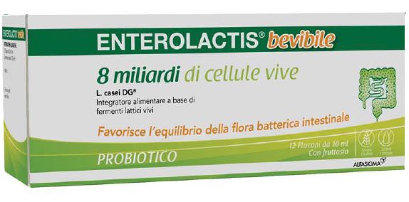 ENTEROLACTIS BEVIBILE 12 FLACONCINI X 10 ML - ENTEROLACTIS BEVIBILE 12 FLACONCINI X 10 ML