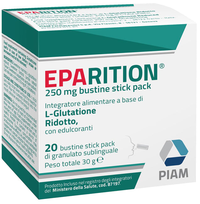 EPARITION 20 BUSTINE STICK PACK DA 250 MG DI GRANULATO SUBLINGUALE - EPARITION 20 BUSTINE STICK PACK DA 250 MG DI GRANULATO SUBLINGUALE