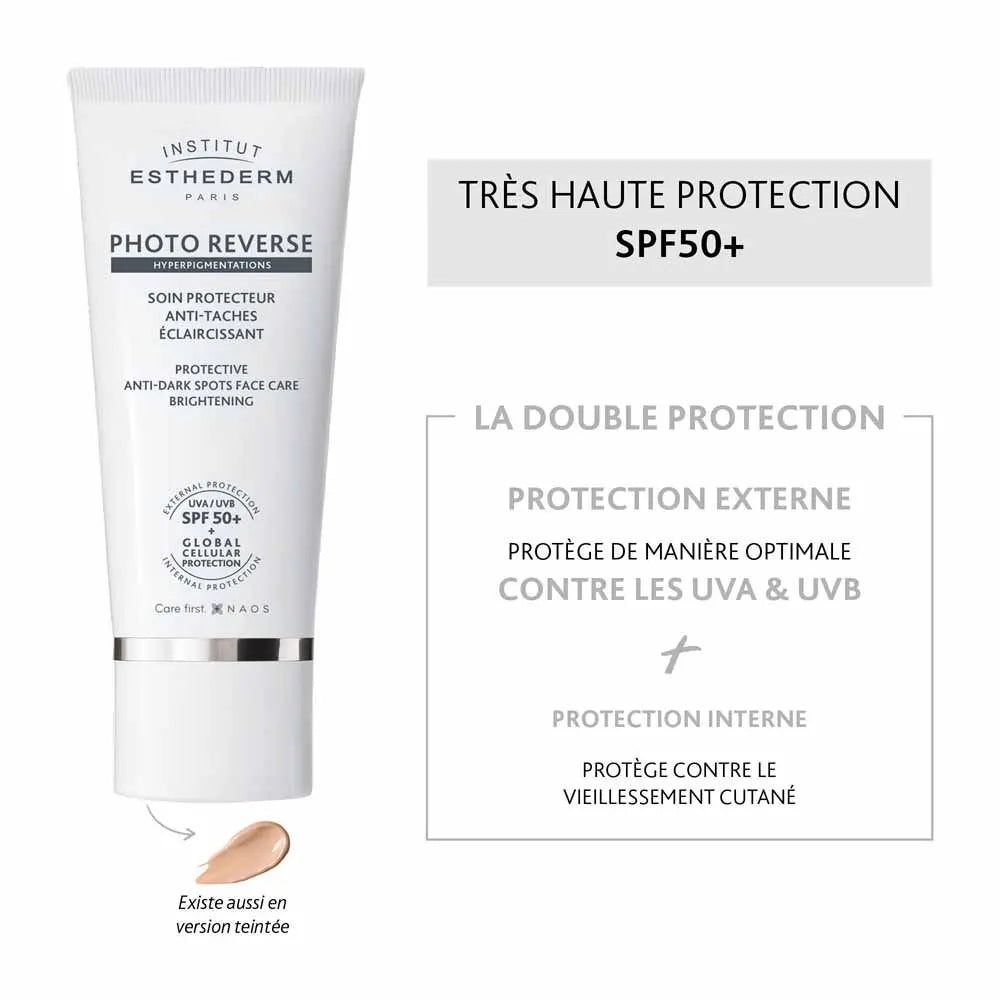 PHOTO REVERSE HYPERPIGMENTATIONS SOIN PROTECTEUR ANTI TACHESECLAIRCISSANT SPF50+ 50 ML