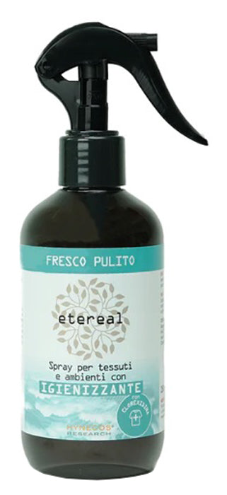 ETEREAL SPRAY PER TESSUTI E AMBIENTI IGIENIZZANTE FRESCO PULITO 250 ML - ETEREAL SPRAY PER TESSUTI E AMBIENTI IGIENIZZANTE FRESCO PULITO 250 ML