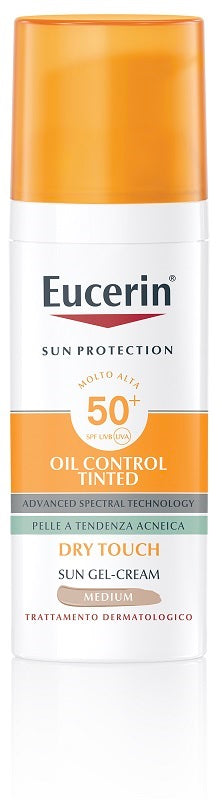 Eucerin Sun Oil Control Tinted Gel-Crème With SPF50+ Medium