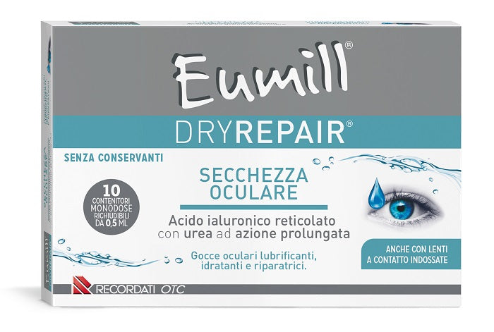 Eumill Dryrepair Gocce Oculari 10 Pezzi Da 0,5 Ml - Eumill Dryrepair Gocce Oculari 10 Pezzi Da 0,5 Ml